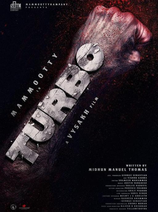 Turbo First Look-Mammooty Kampany-Vysakh Film-Midhun Manuel Thomas-Stumbit First Look